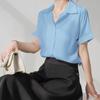 SPRING SEAON Shirt Short No Loose Plus Business Work Light Size M Women's Blouse, Sleeve, Summer, Casual, Office, Iron, Wrinkle-Resistant, Fit, Sizes,