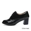 Women Brogues Shoes High Heels Derby Oxford Shoes Woman