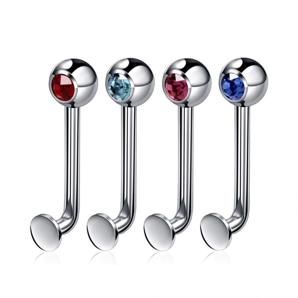 1Pc Stainless Steel Fashion Vertical Barbell Ring Genital Body Piercing Jewelry Gift