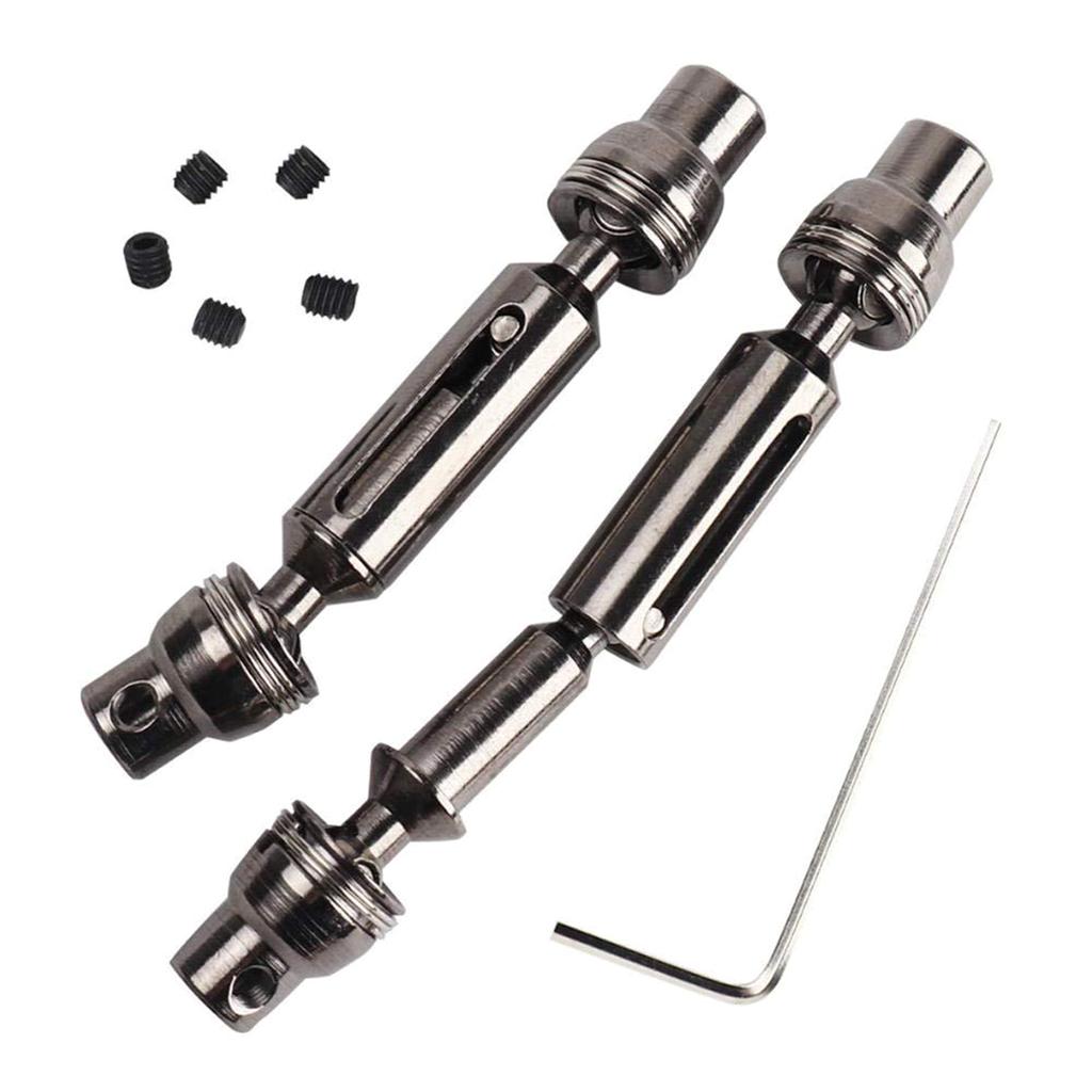 For WPL B-14 B14K B-24 B24K B-16 B16K C-14 C14K C-24 RC Metal Heavy-Duty Drive Shaft Kit for 1/16 1/24 RC Crawler Car