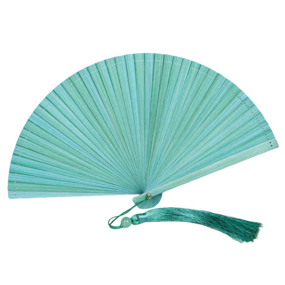 Chinese Style Solid Color Bamboo Fan Exquisite Elegant Handheld Fans Hanfu Accessories