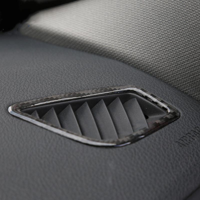 2 шт., углеродное волокно, автомобильная розетка для кондиционера, декоративная наклейка для BMW 3 серии F30 3GT F34 2013-2018, декор