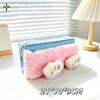 Large Capacity Fluffy Pen Bag Zipper Closure Lipstick Case Pencil Storage Case  Desktop Storage