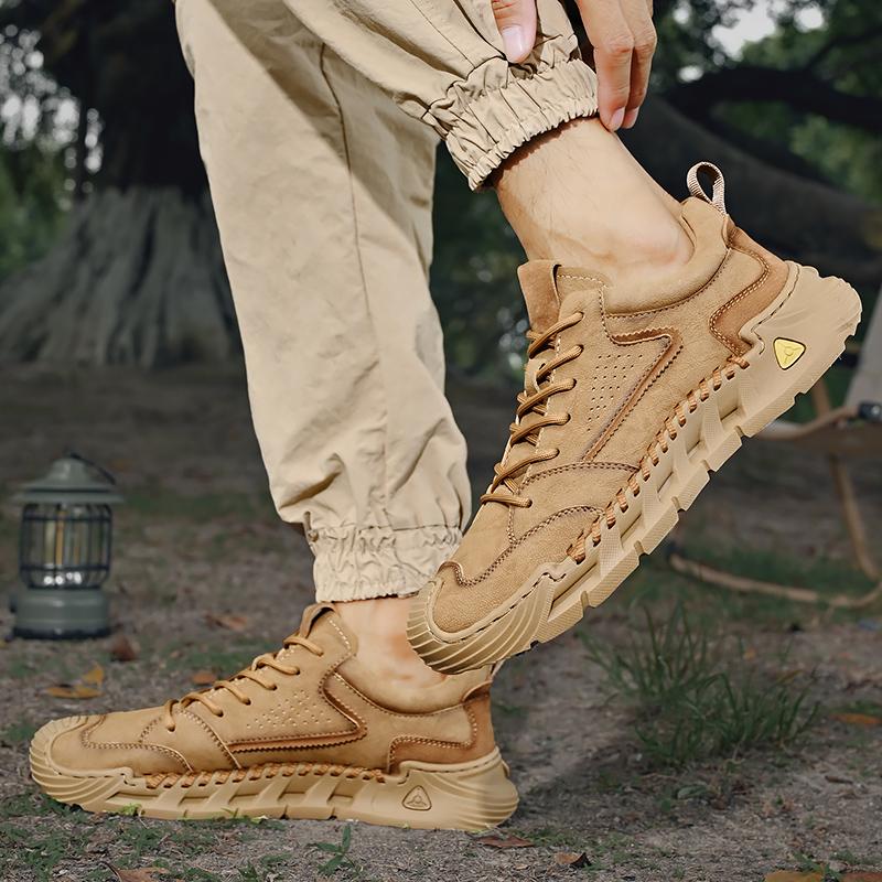 Мужские повседневные кожаные кроссовки для активного отдыха