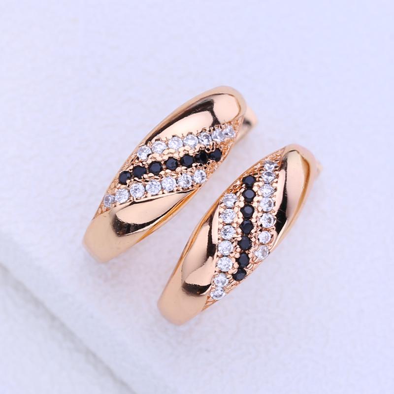 KNIKOO Серьги-клипсы для женщин, модные черные серьги-гвоздики с кубическим цирконием, ювелирные изделия для свадебной вечеринки, подарки