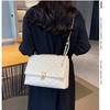 High-end Diamond Bag Women's New Trendy Autumn and Summer Fashion Underarm Small Square Bag Chain Messenger Bag