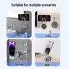 Multifunctional Foldable Rotatable Vacuum Magnetic Phone Holder with Adjustable Height and Portable Mini Suction Cup