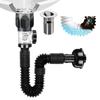 Expandable Sink Drain Pipe with Built-in Anti-clogging Stopper Universal Simple Installation Leak Resistant Bathroom Sink