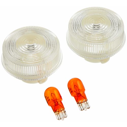 KITACO Turn Signal Lens Set (1 Set of 2 Left and Right) Giorno/Jorcub/Dax/Little Cub, Etc. Clear 807-1092000