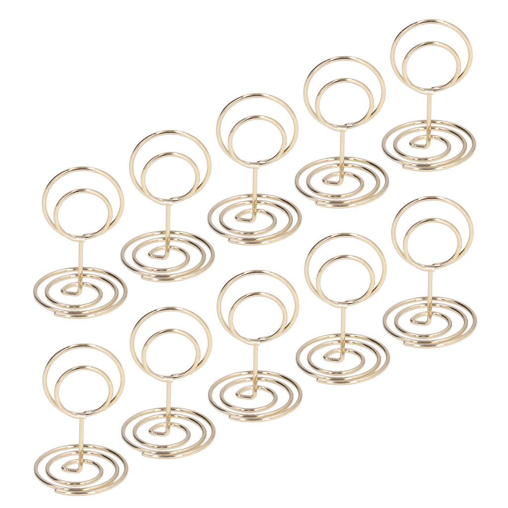 10pcs Table Number Holder Convenient Practical Round Base     Stable Elegant   Home Decoration