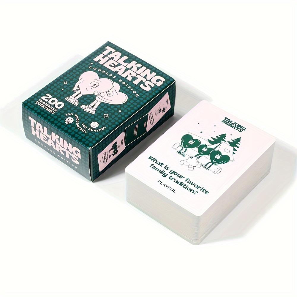 Разговорное Сердце Карточки для Общения для Пар - Игра с 200 Вопросами, Романтический Вечер Свиданий и Активность в Путешествии | Подарок на День Святого Валентина