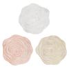 PVC Placemats Heat-Resistant Waterproof Oil-Proof Dining Table Mats Rose Design