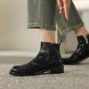 Fashion 2025 Autumn Women Shoes Genuine Leather Chelsea Boots Retro Women Boots Winter Ankle Boots Chunky Western Boots Ladies Shoes