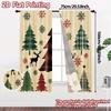 2pcs,Curtains Buffalo Plaid Christmas Trees Snowflakes_c (2) Chic Chic Curtain 100% Polyester Curtains Festive Suitable for