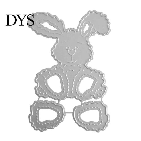 Пасхальный кролик Банни Металлические штампы DIY Скрапбукинг Тиснение Бумага Карты Трафарет