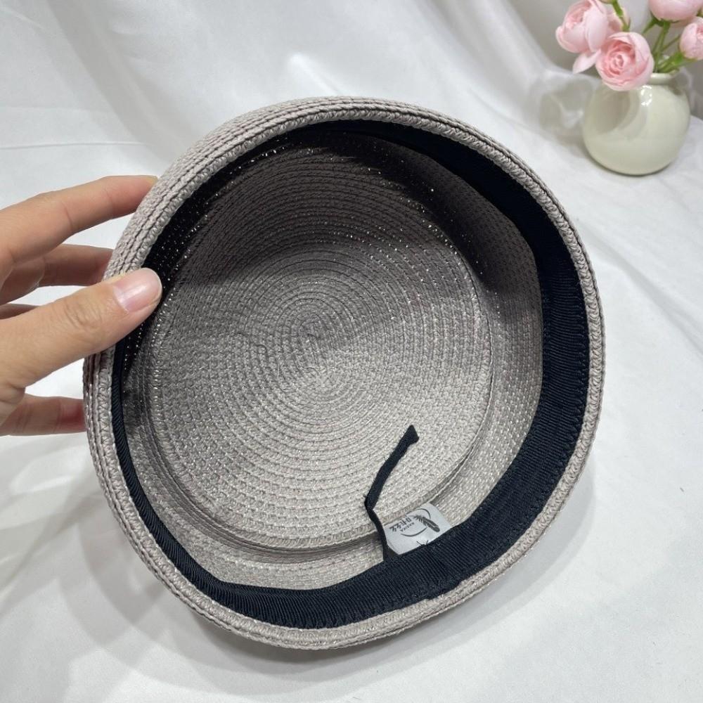Elegant Flight Attendant Hat Teardrop Vintage Sun Hat Fashion Straw Beret Hat Cocktail Event