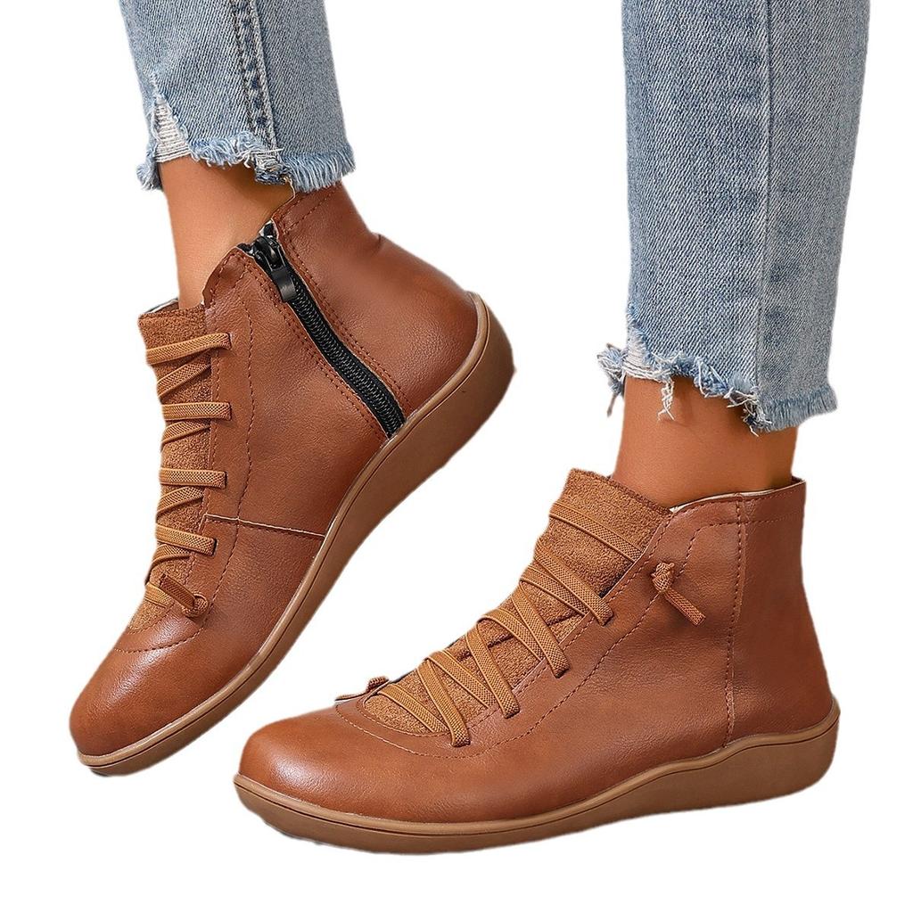 Британский стиль низкие трубы европейские и американские ботинки осень и зима новые женские ботинки большой размер британские ботинки Мартин повседневные короткие ботинки