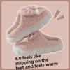 New 2024 Women's Winter Slippers: Warm, Non-Slip, Thick Bottom, Bowknot Design, Home Fur Slippers.
