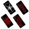 Pentagram 666 Demonic Satanic Black Silicone Phone Case For Samsung Galaxy S23 S21 S20 FE S24 S22 Ultra S10E S10 S9 S8 Plus