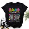 ZX TEE ABCD Teacher Tour Print  Graphic Streetwear Fashion T-Shirts Harajuku Clothes Short Sleeve Summer Tee Casual Female Tops