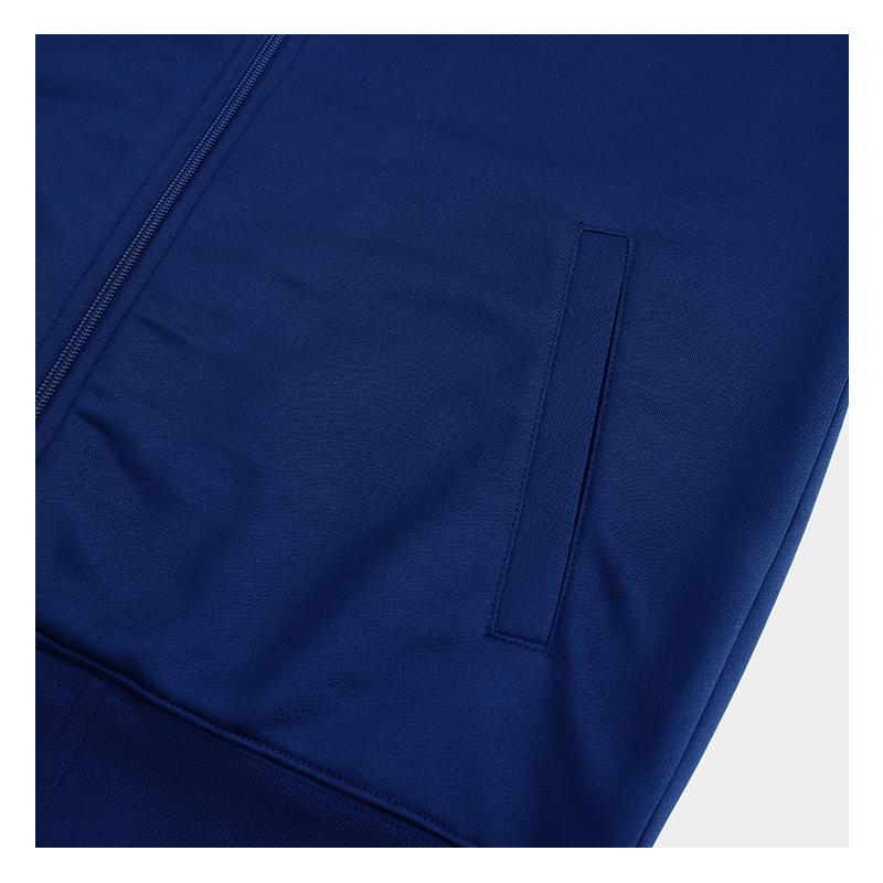 Adidas Taekwondo Vintage Sports Solid Color Stand Collar Casual Logo Jacket Unisex Jacket Blue Orange TR90JT-BUOG