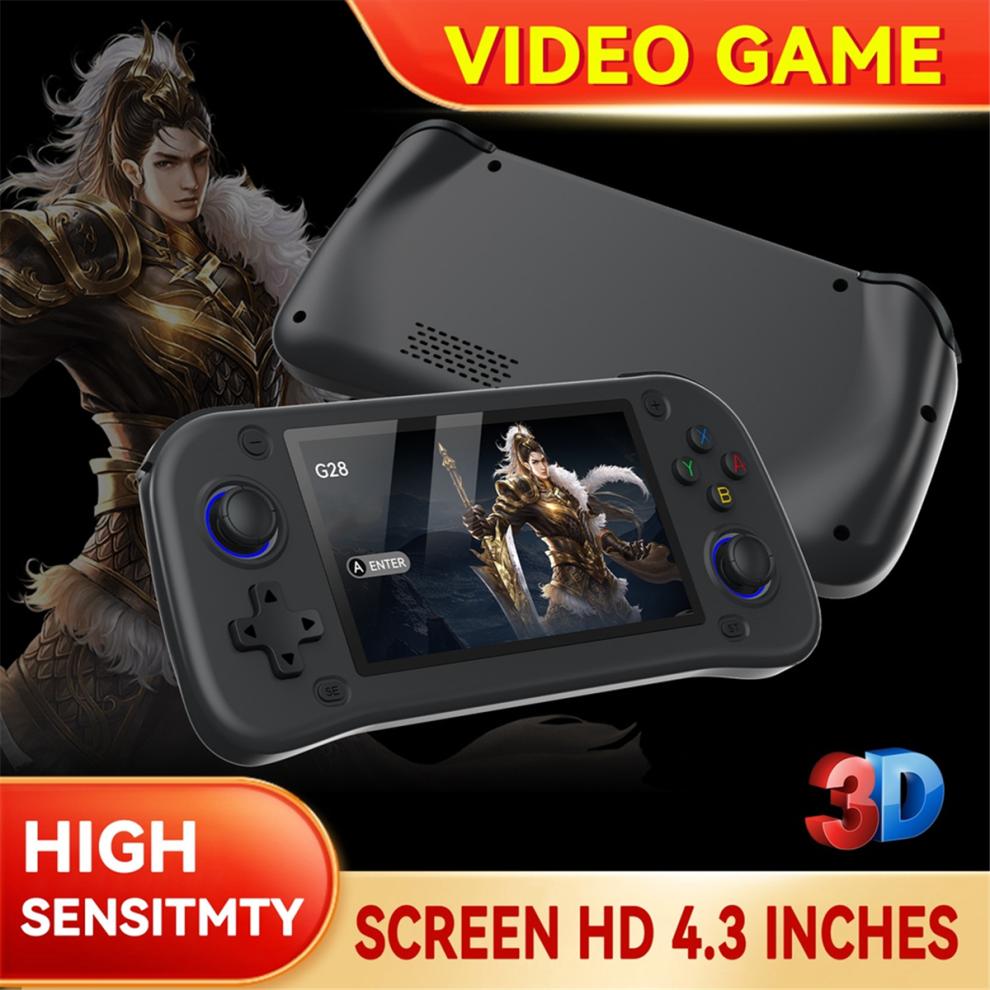 G28 Retro Handheld Video Game Console 64GB 10000+Game 4.3 In Screen C