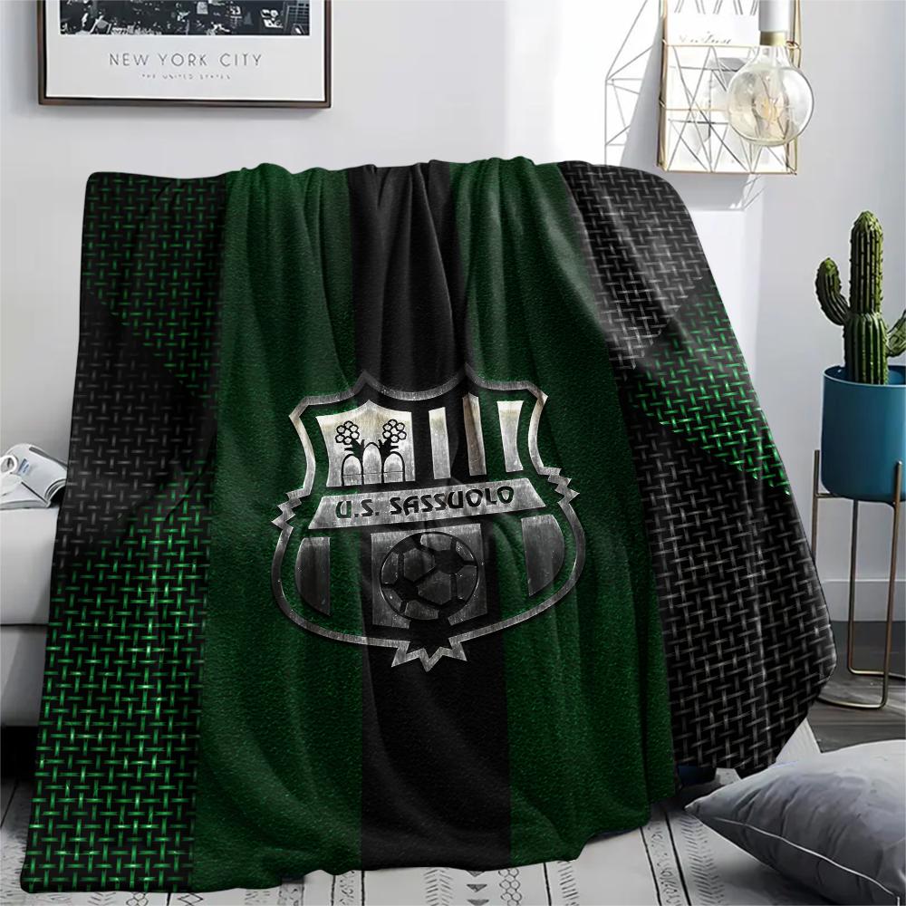 Sassuolo Football Club,pattern Flannel Blanket, High quality Comfortable for All Seasons, Home Decor, Warmth and Comfort, Perfect for Gifts.