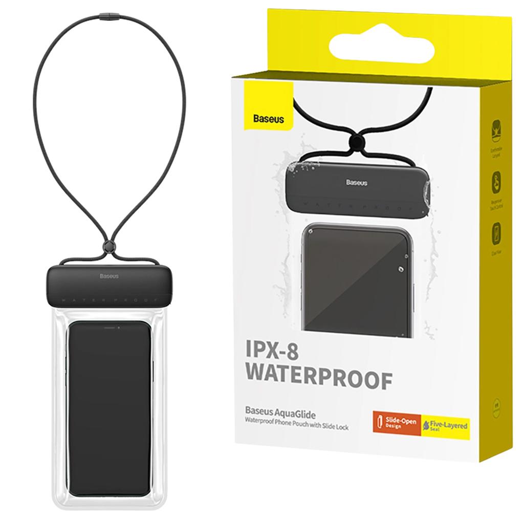 Wodoodporne Etui Baseus Aquaglide (Czarne)