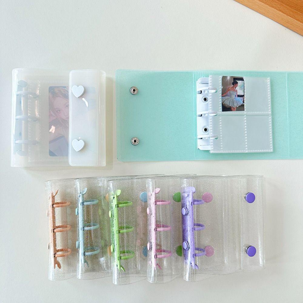 PVC Clear Idol Card Collect Book A8 Kpop Photocard Holder Cute Binder Photo Album Cover