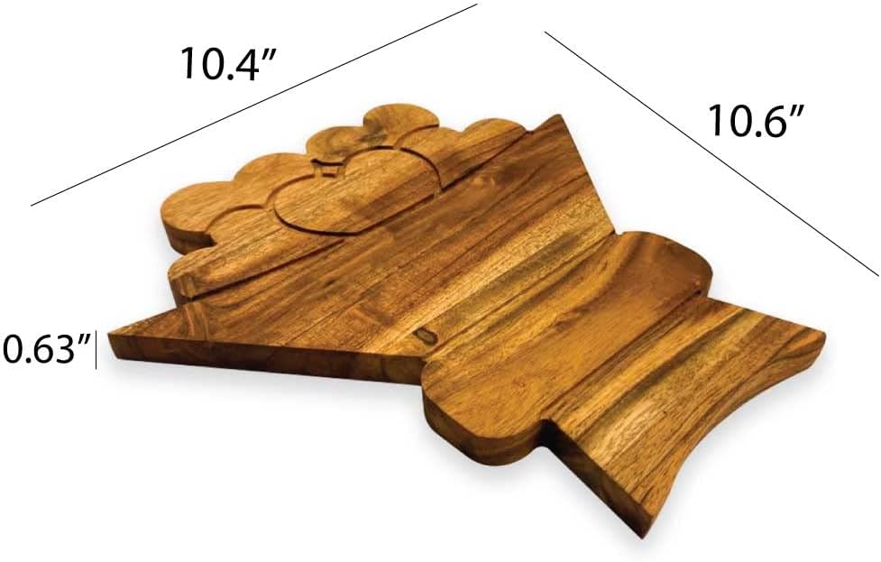 Valentine's Day Gifts Organic Acacia Kitchen Cutting Chopping Charcuterie Board Platter Butcher Block for Cheese and Vegetables Meat