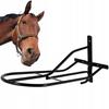 York horse saddle rack for stables, wall-mounted, BLACK metal, SOLID