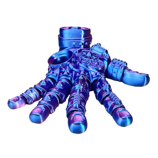 3D-печатная механическая рука фигурка подвижные суставы роботизированная рука статуэтка снятие стресса ладонь фиджет-игрушка украшение для дома офиса настольное украшение