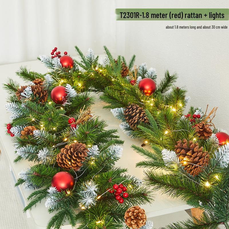 Christmas Snowflake Garland for Hotels, Malls, Windows, Doors & Stair Handrails