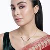 Abdesigns Diamond Mangalsutra, Gold Plated Indian Mangalsutra, Bollywood Actress Mangalsutra, Synthetic Lab Grown Diamond Mangalsutra