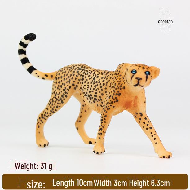 Игрушки-модели диких животных: Гепард, антилопа гну, северный олень, благородный олень, кенгуру, волк – твердые пластиковые украшения для детей
