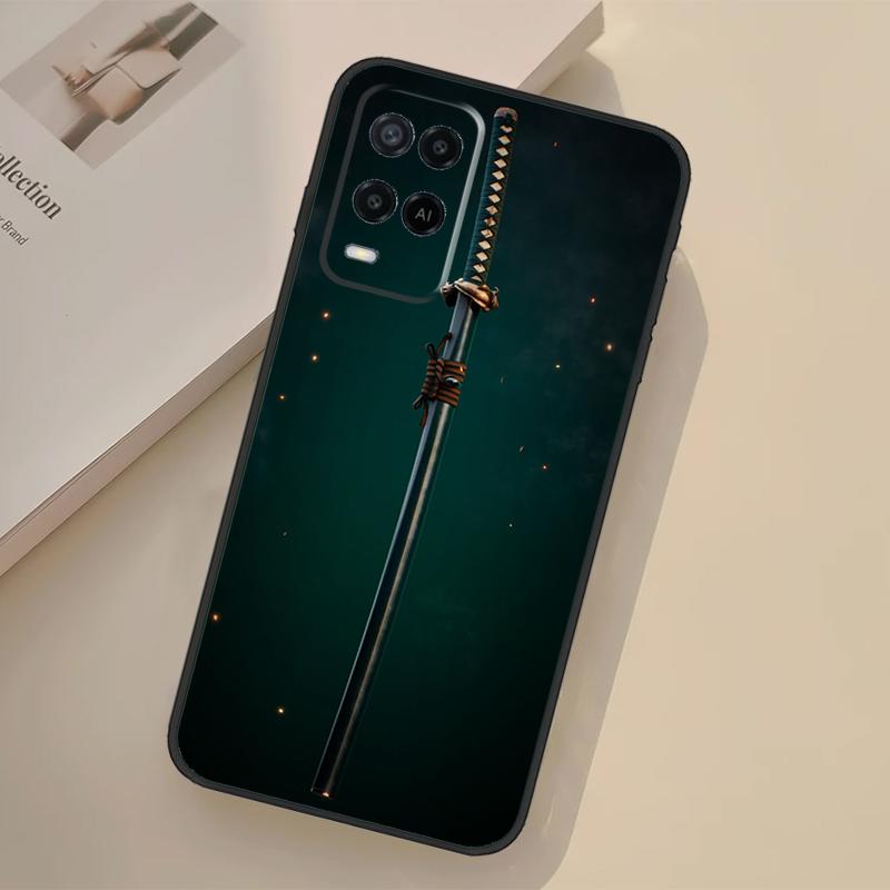Японский чехол-катана для Samurai для Oppo A17 A57 A77 A74 A54 A94 A78 A98 A18 A60 A80 A40 A38 A58 A96 A76 A16 A15 A5 Pro