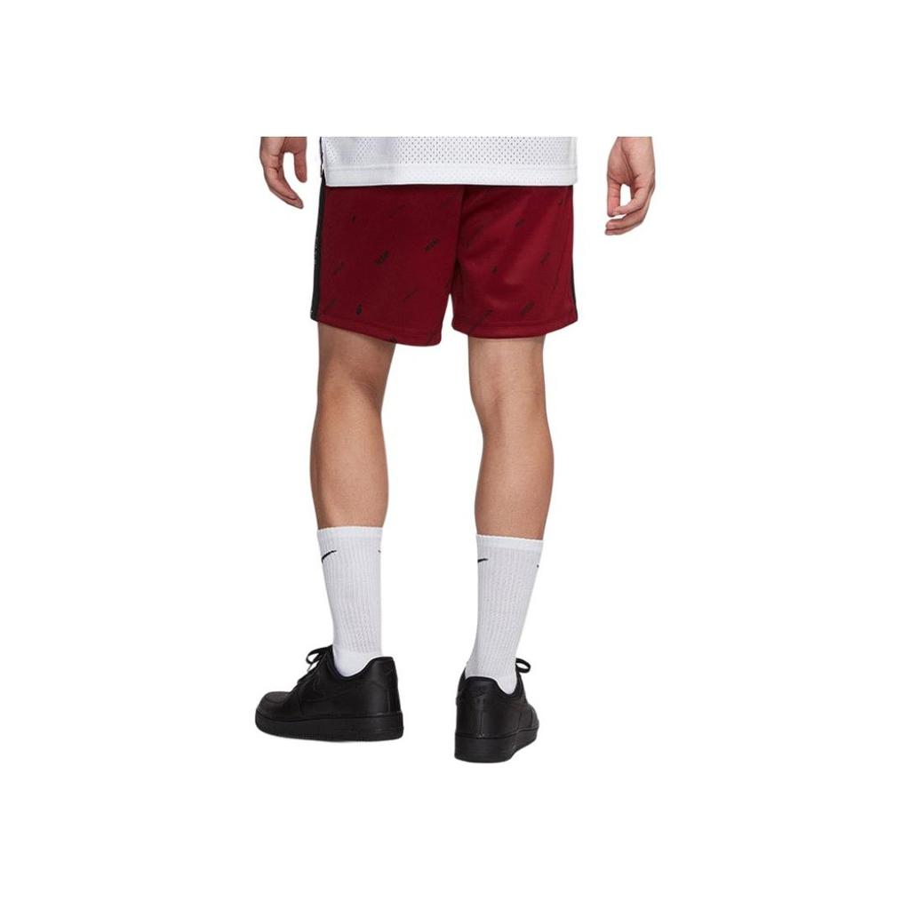Nike Colorblock Logo Print Sports Shorts Men Bottoms Red BV4610-677