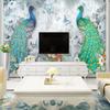 Современный свежий цветок павлина бабочка 3D настенные обои для гостиной ТВ диван фон обои домашний декор