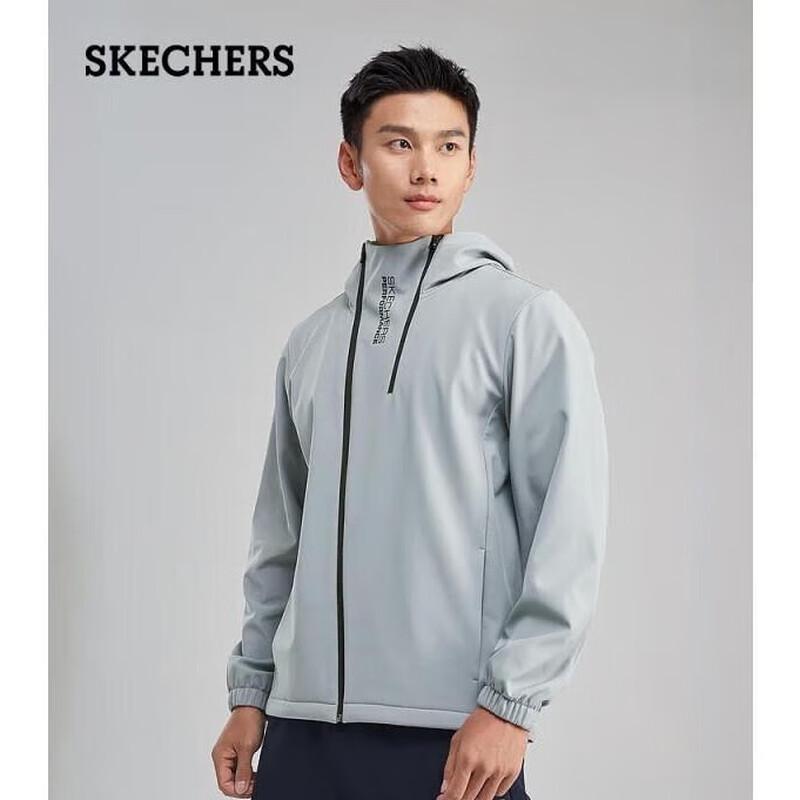 Skechers Мужская уличная куртка с капюшоном