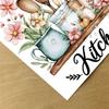 Кухонные Настенные Декоры Наклейки Съемные Кухонные Цитаты Настенные Наклейки для Холодильника Столовой Ресторана Домашние Украшения