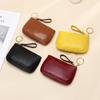 Women's 2025 Chic Genuine Leather Keychain Wallet Coin Purse