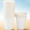Одноразовые белые бумажные стаканчики