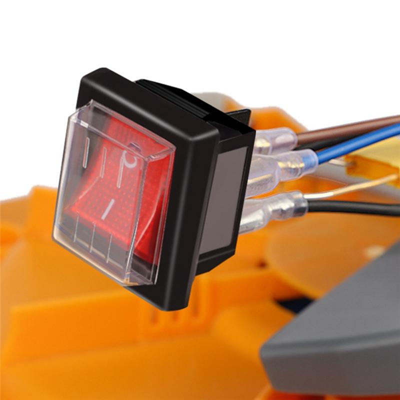 2025 Trend 1PC 36X29mm SPST 4 Pin Waterproof Boat Rocker Switch For Industrial Vacuum Cleaners With Waterproof Cover