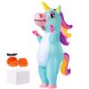 BKLSOCUTE Adult Colorful Unicorn Kigurumi Cosplay Inflatable Costume for School and Birthday Parties Halloween, Christmas, Festivals,