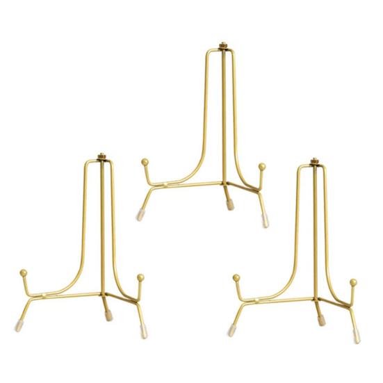 1/3 шт. подставка для пластины, металлический держатель фоторамки, высокая стабильность, гладкий край, нержавеющая, устойчивая к коррозии, настольная художественная подставка