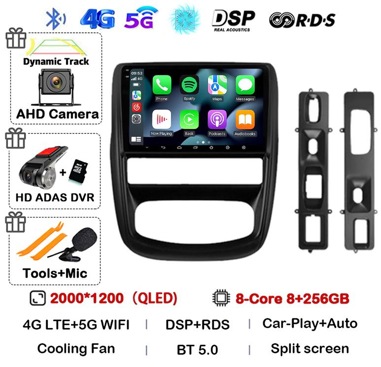 Android 14 Carplay Автомагнитола для Renault Duster 1 2010 2011 2012 2013 2014 2015 Мультимедийный Видеоплеер GPS 360 Камера 4G