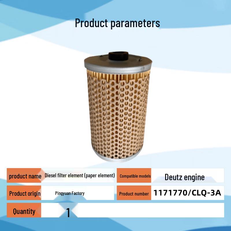 Tinglong Diesel Fuel Filter Element for Deutz Engine