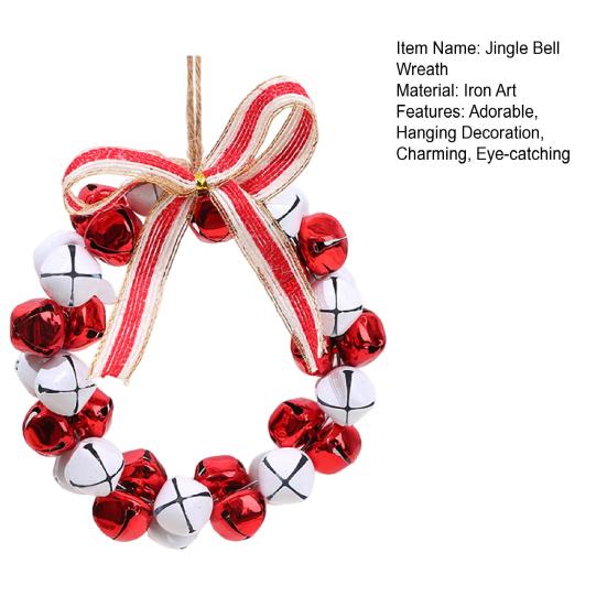Колокольчики Венок Украшения Маленькие 8 Дюймов Рождественские Четкий Звук Колокольчики