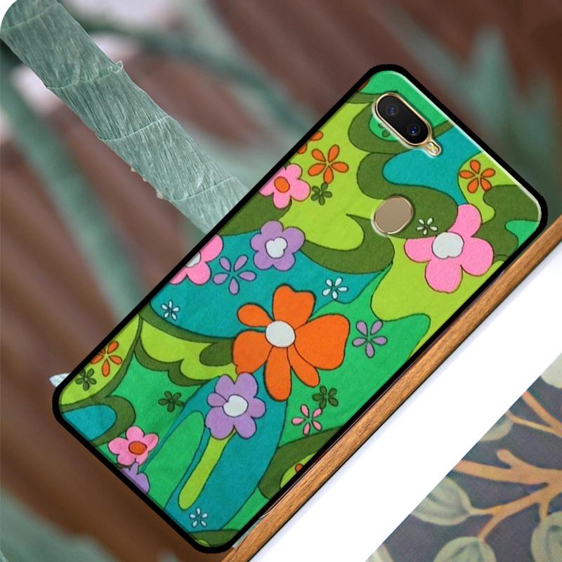 Groovy Flowers Hippie Bohemian Floral для OPPO A74 A54 A94 Чехол для OPPO A31 A53 A53S A5 A9 2020 A5S A15 A83 A91 A52 A72 Coque