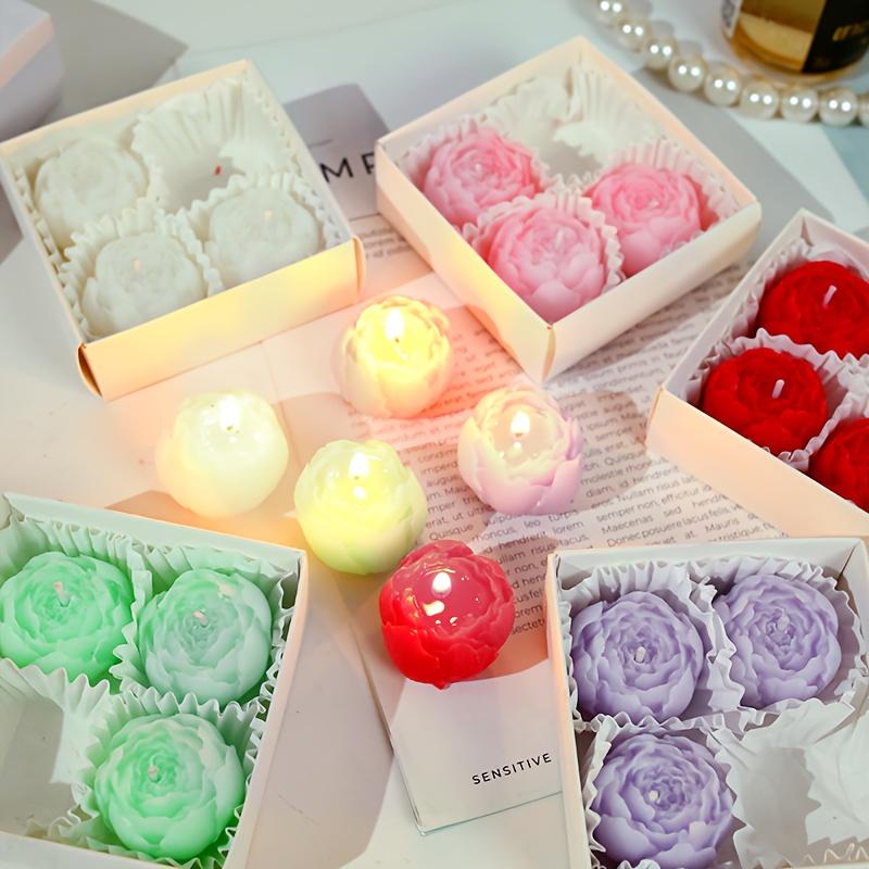 Unique Rose-shaped Scented Candles | Birthday, Valentine'S Day, Mother'S Day, Sister, and Friendship Gifts, Soy Wax, Single-Wick